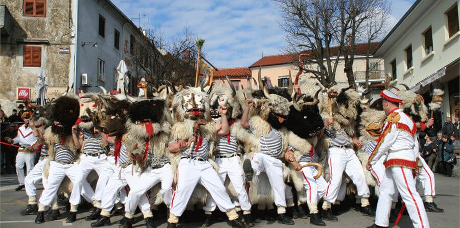 Croatian group at the carnival
