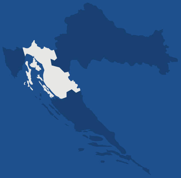 Kvarner region (map of Croatia)