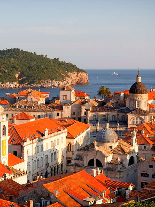 Pink roofs of Dubrovnik
