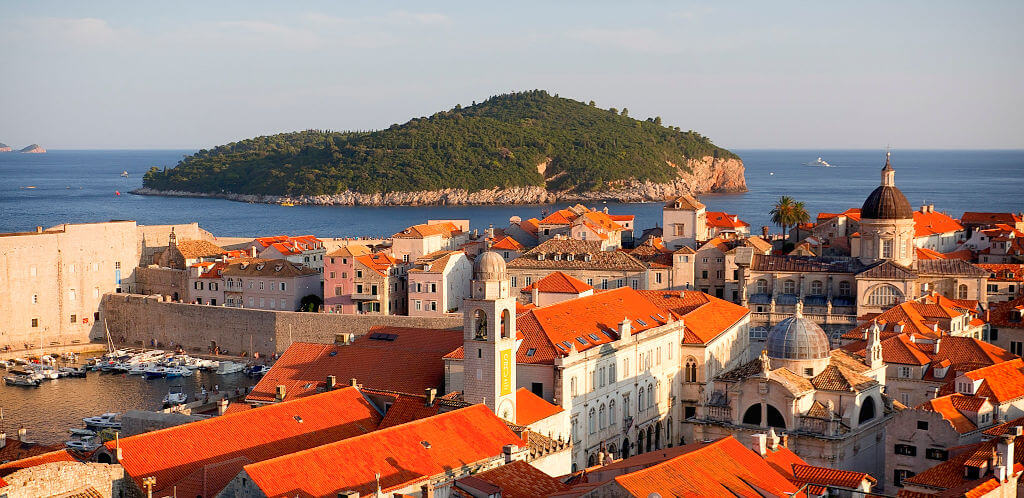 Dubrovnik's pink roofs