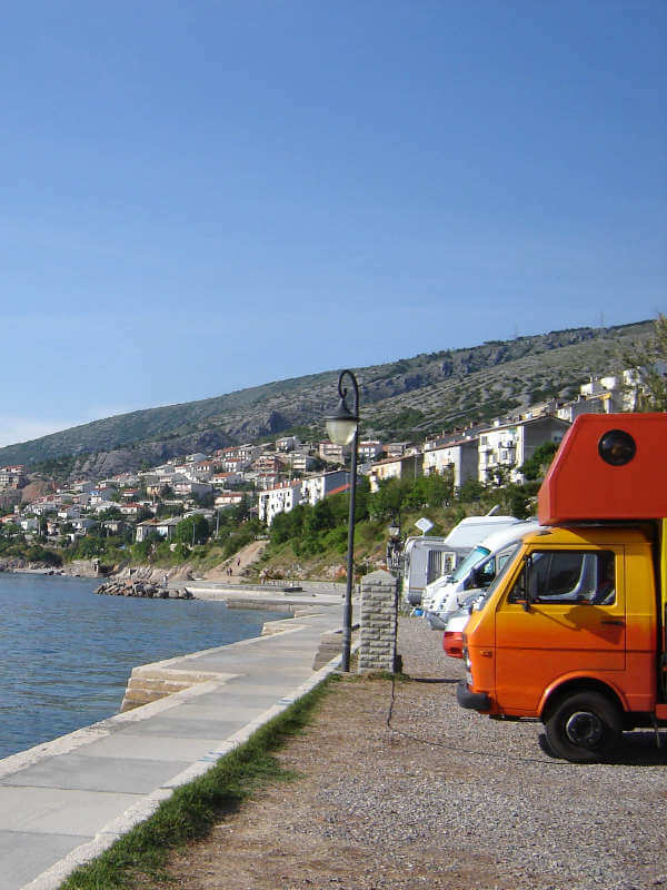 Motorhome service area