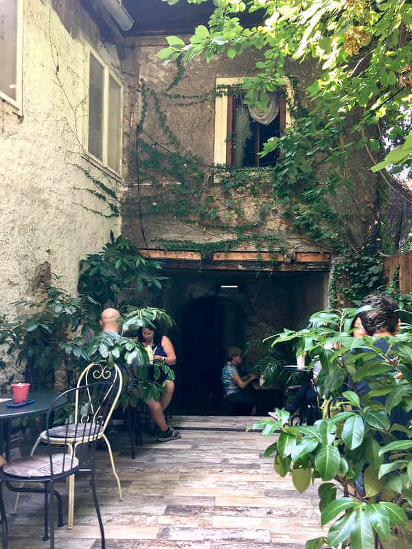 Croatian restaurant terrace