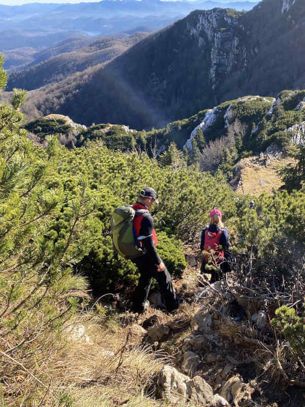 Hikers in Risnjak National Park