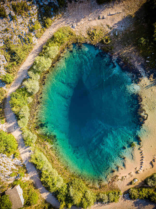 Blue hole in Croatia
