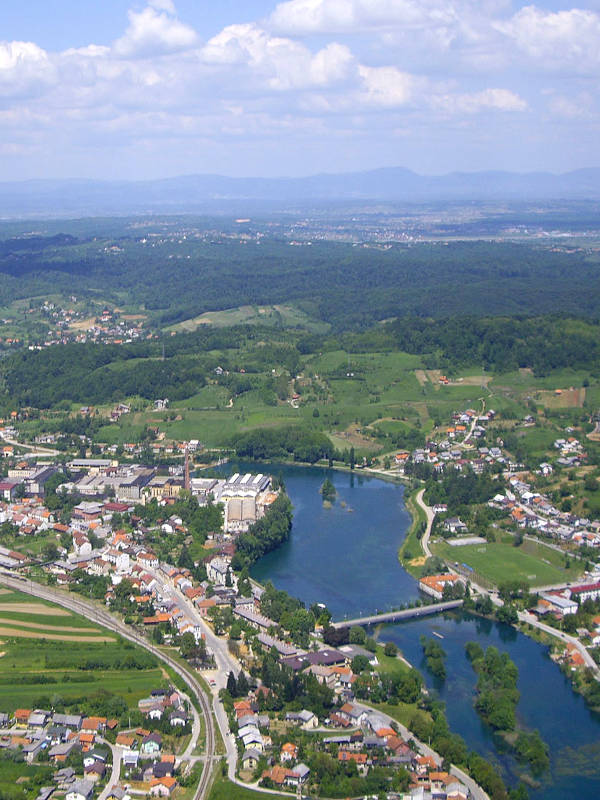 Airplane view of Duga Resa