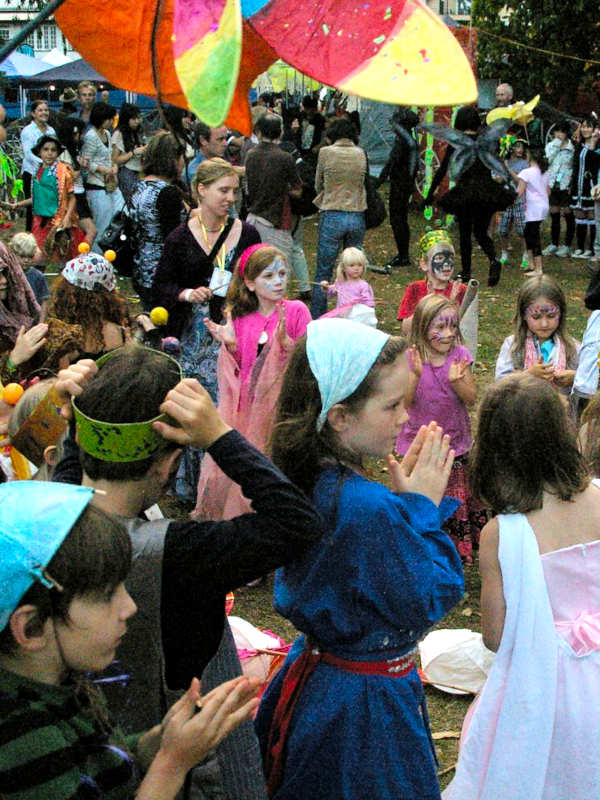 Children at the festival