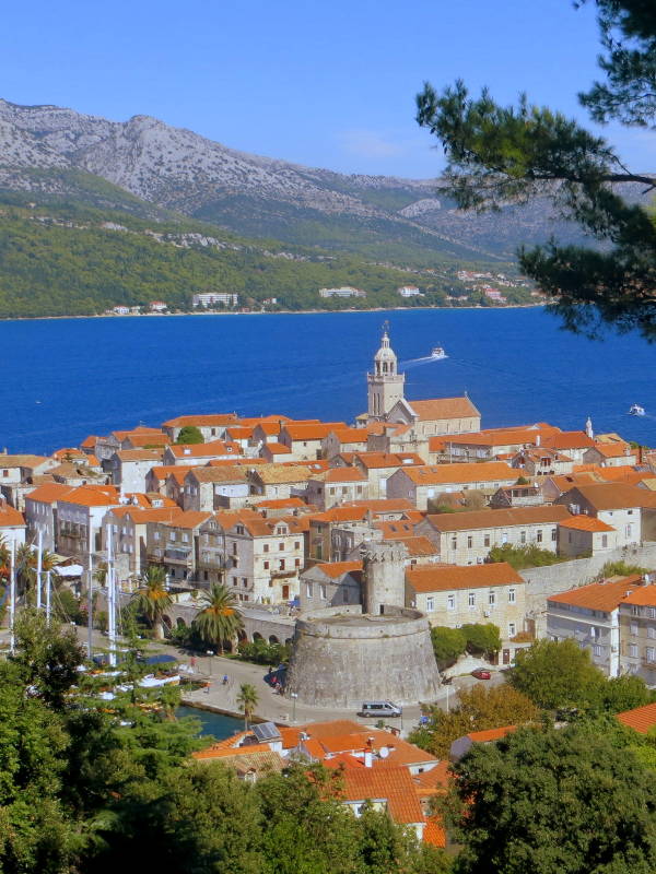 Town of korcula in Croatia