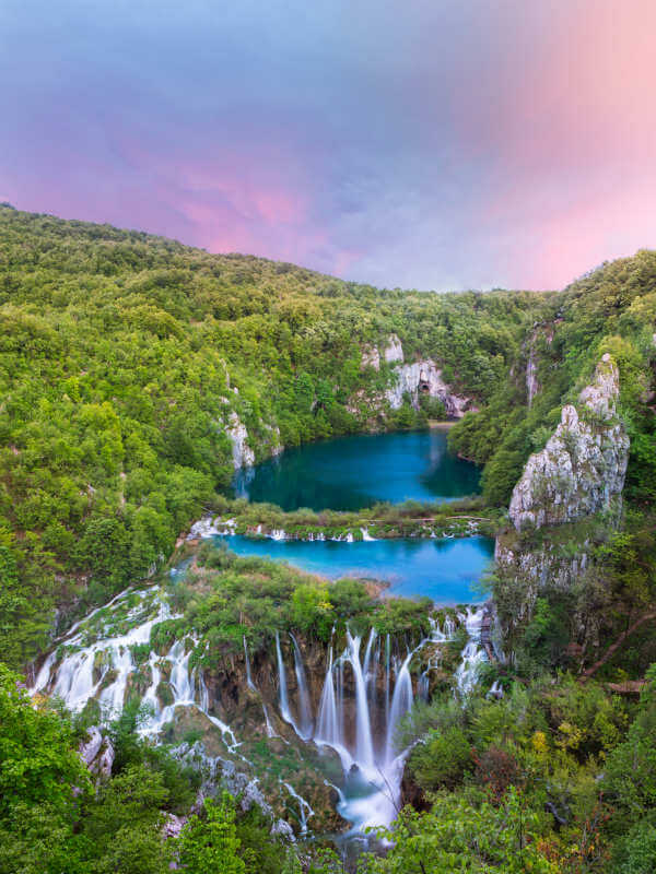 Waterfalls in Plitvice Park
