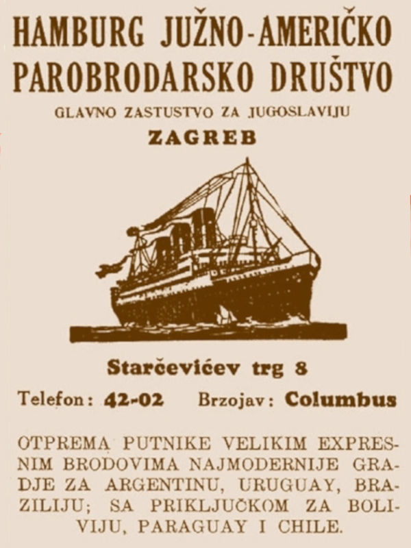 Croatian emigration poster