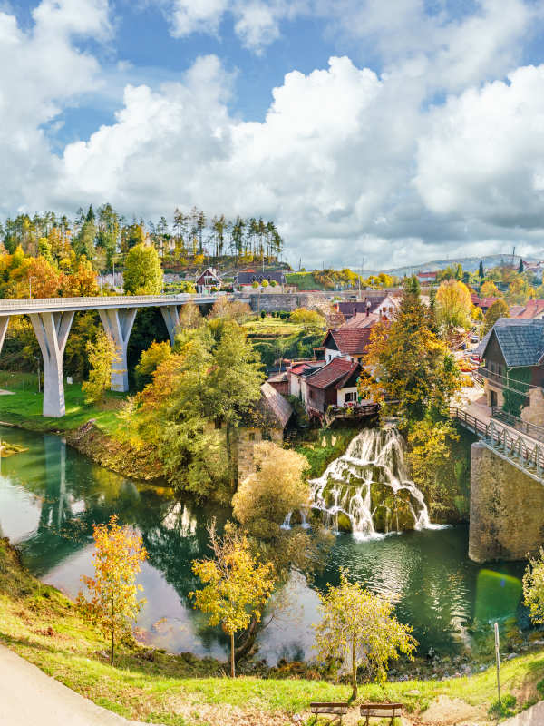 River Korana at the village of Rastoke