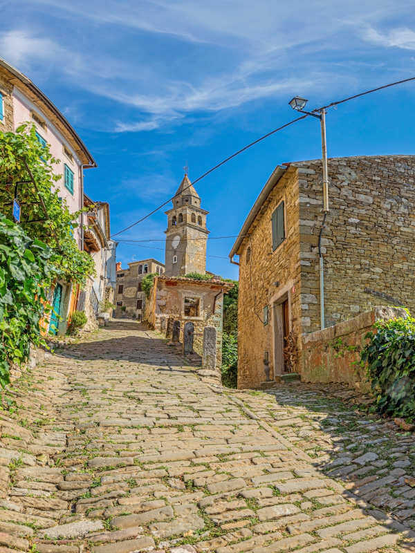 Historic Motovun Paved Road