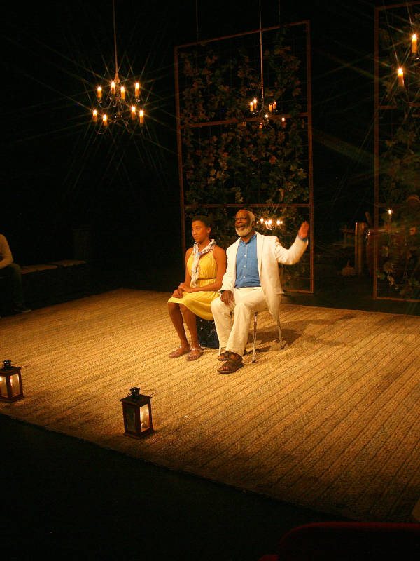 Dramatic theatre stage