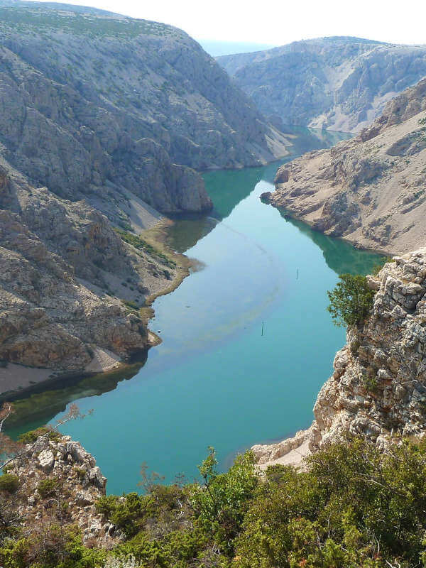 Croatian river and canyon